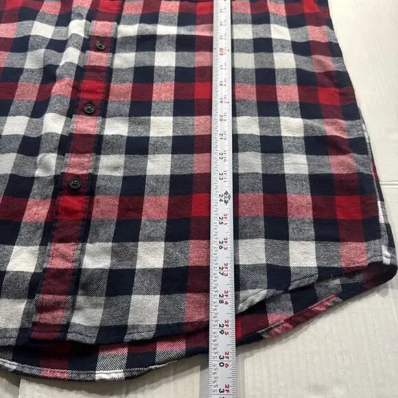 Croft & Barrow Flannel Shirt Mens Large Button Down Long Sleeve Plaid - Picture 9 of 10
